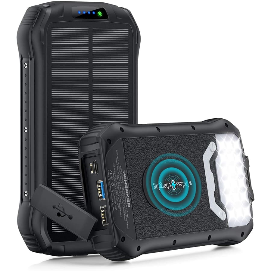 Yansaker 26,800mAh Wireless Solar Charger for $40