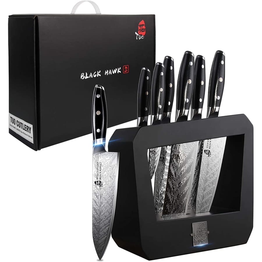 Tuo Black Hawk 7-Piece Kitchen Knife Set for $200 Tuo Black Hawk 7-Piece Kitchen Knife Set for $200