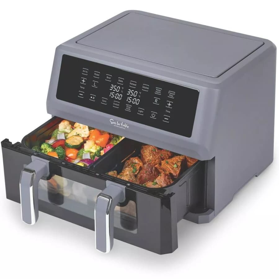 Sur La Table Kitchen Essentials 11-Qt. Double Basket Air Fryer for $77 Sur La Table Kitchen Essentials 11-Qt. Double Basket Air Fryer for $77