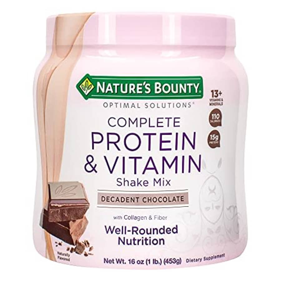Nature's Bounty Complete Protein & Vitamin Shake Mix with Collagen & Fiber, Contains Vitamin C for for $23