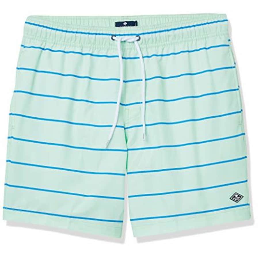 Sperry Men's 7" Stretch Swim Trunks, Pastel Sea Spray, Small for $14