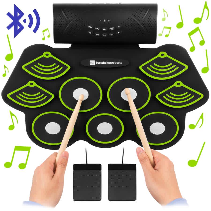 Best Choice Products 9-Pad Bluetooth Electric Drum Set for $50