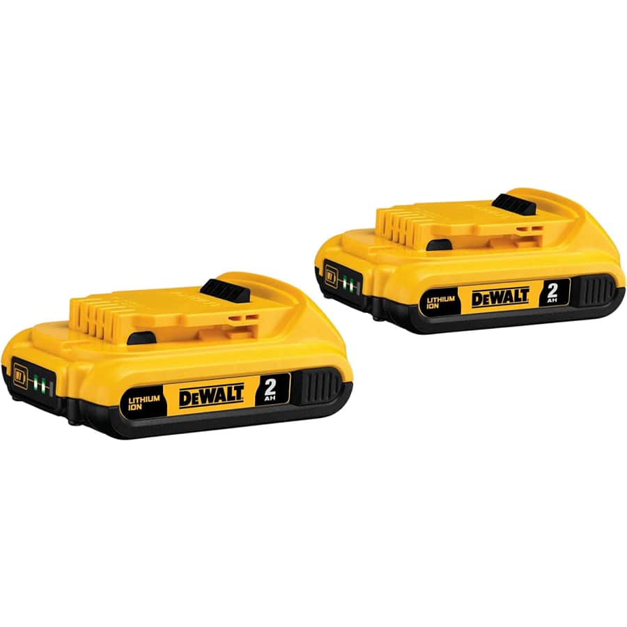 DeWalt 20V MAX 2 Ah Li-Ion Compact Battery 2-Pack: $59