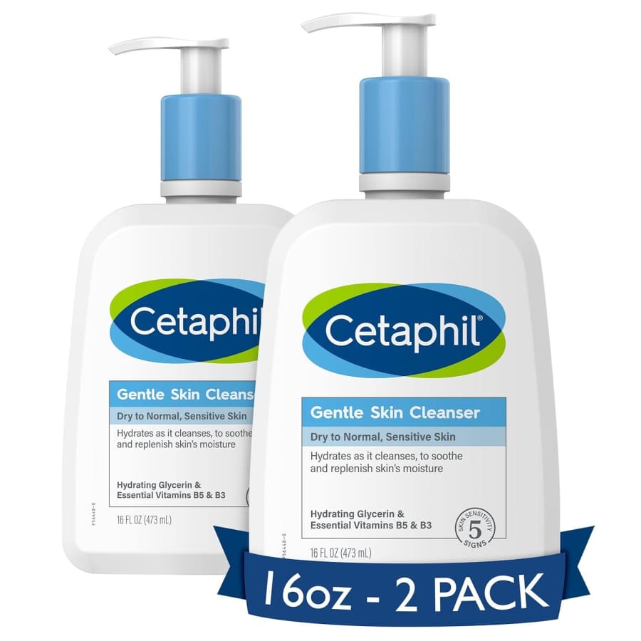 Cetaphil 16-oz. Gentle Skin Cleanser 2-Pack for $11 w/ Sub & Save Cetaphil 16-oz. Gentle Skin Cleanser 2-Pack for $11 w/ Sub & Save