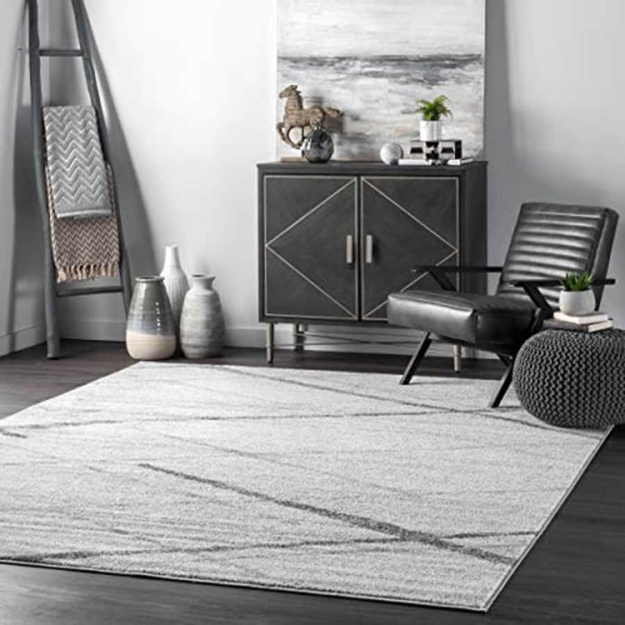 nuLOOM Thigpen Contemporary Area Rug, 7' 6" x 9' 6", Grey for $100