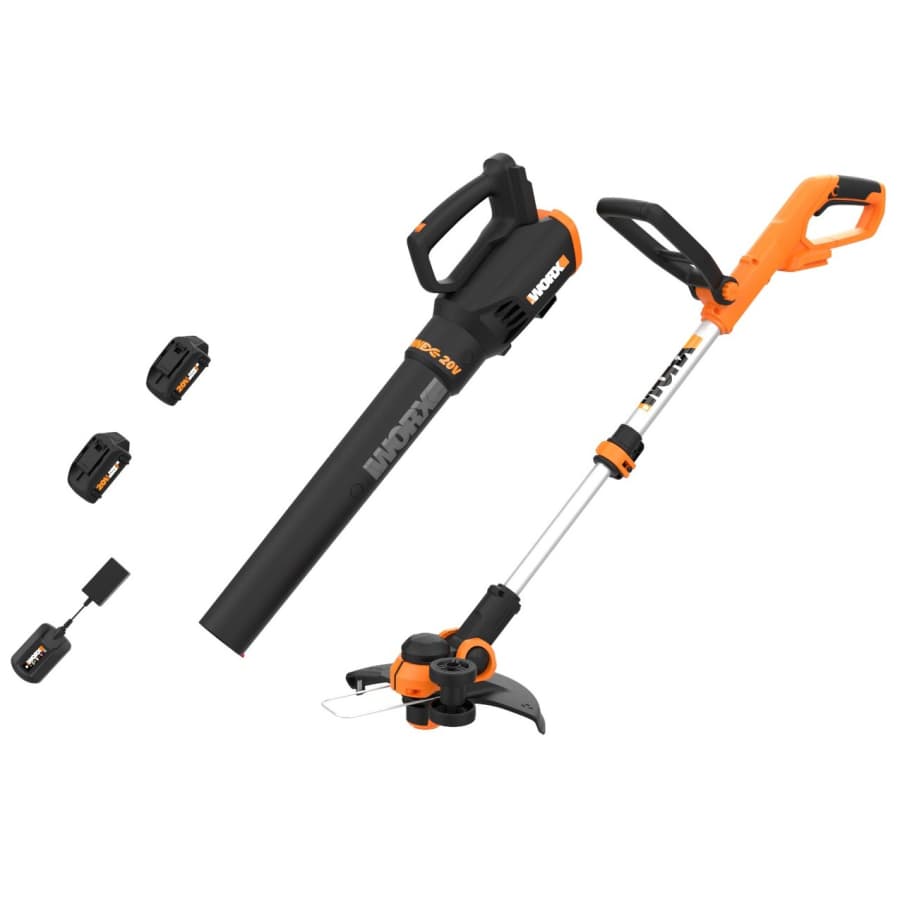 Worx 20V Power Share String Trimmer & Turbine Blower Combo Kit for $125