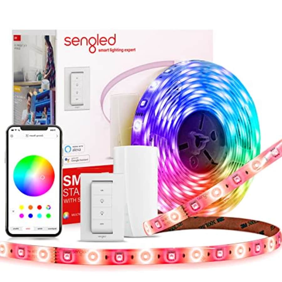 Sengled Zigbee Smart LED Strip Lights Starter Kit Include 16.4ft Smart Light Strip, Smart Home Hub for $110 Sengled Zigbee Smart LED Strip Lights Starter Kit Include 16.4ft Smart Light Strip, Smart Home Hub for $110