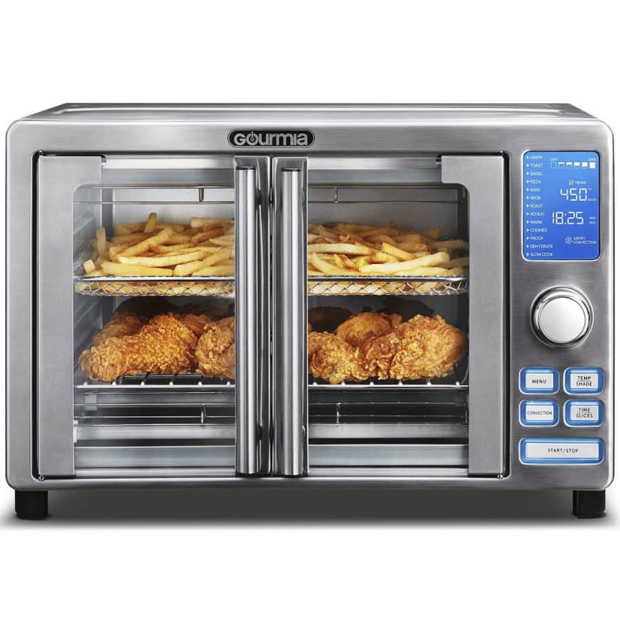 Gourmia 14-in-1 Stainless Steel Digital 6-Slice French Door Air Fryer Oven for $88 + $10 Kohl's Cash Gourmia 14-in-1 Stainless Steel Digital 6-Slice French Door Air Fryer Oven for $88 + $10 Kohl's Cash