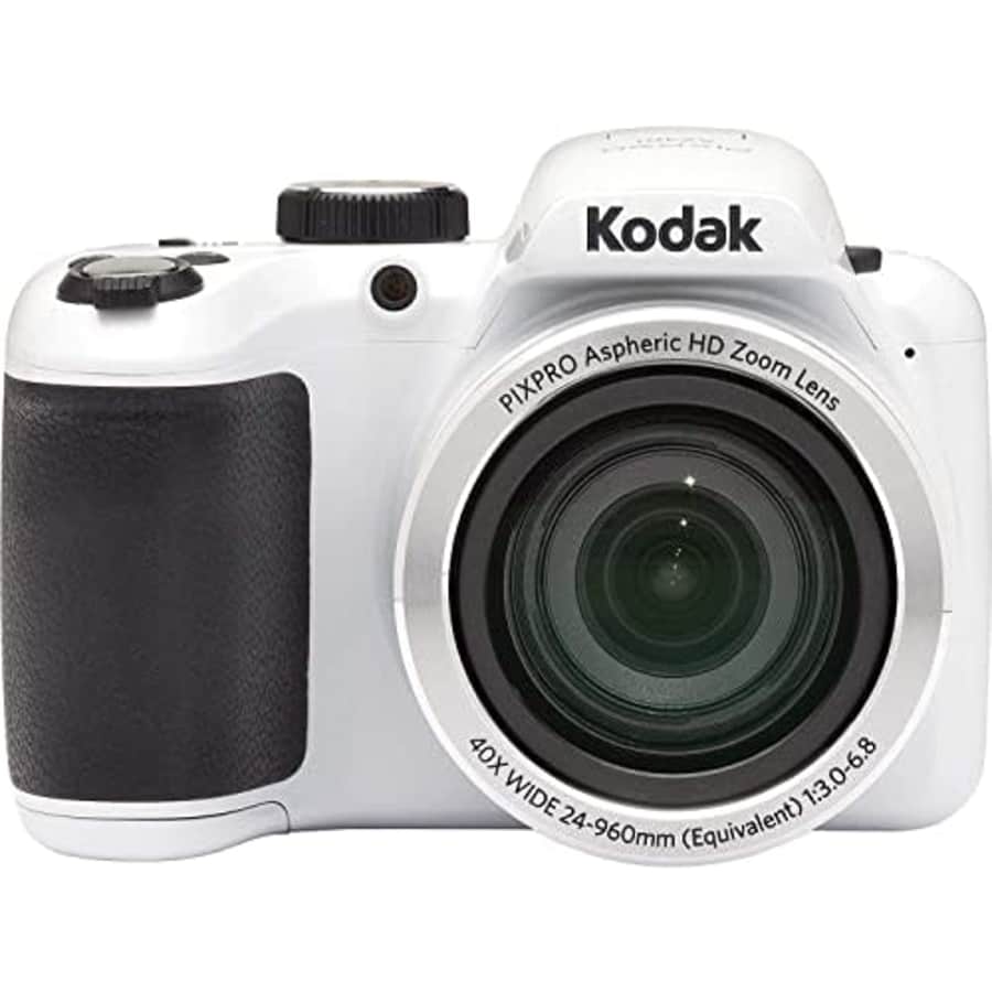 KODAK PIXPRO Astro Zoom AZ405-WH 20MP Digital Camera with 40X Optical Zoom 24mm Wide Angle 1080P for $189