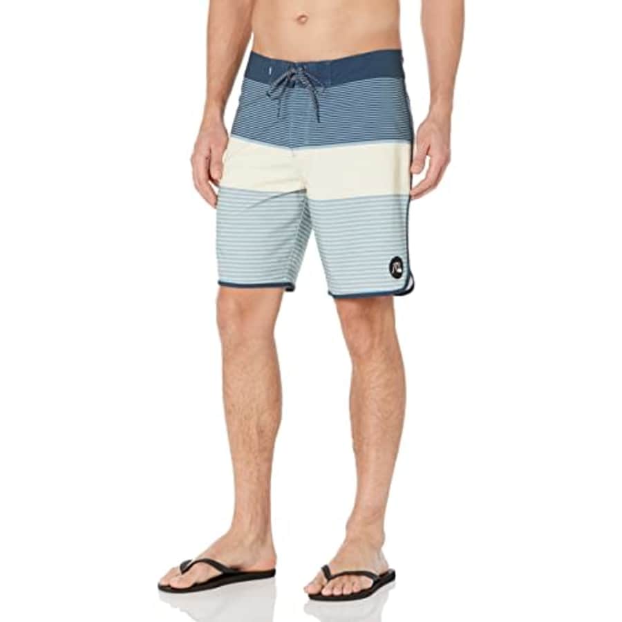 Quiksilver Men's Standard Surfsilk Tijuana 19 Boardshort Swim Trunk, Antique White, 28 for $21