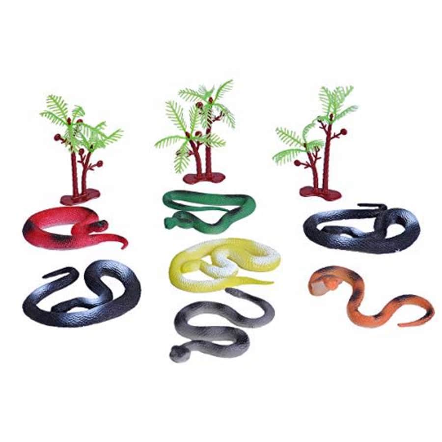 Wild Republic Snake Bucket, Toy Figures, Kids Gifts, Reptile Party Supplies, Fake Snakes, 10Piece for $11