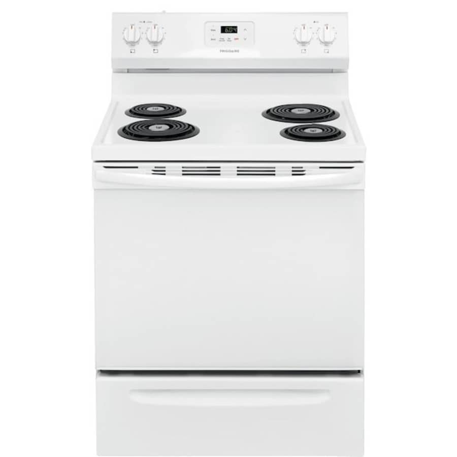 Frigidaire 30" 4 Elements 5.3-cu ft Freestanding Electric Range for $499 Frigidaire 30" 4 Elements 5.3-cu ft Freestanding Electric Range for $499
