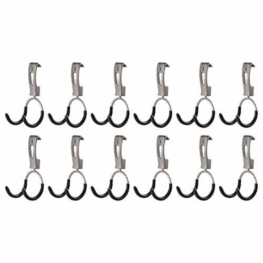 Rubbermaid Universal Powder Coaded Metallic FastTrack Hanging Garage Hook Organizers for Ladder, for $85 Rubbermaid Universal Powder Coaded Metallic FastTrack Hanging Garage Hook Organizers for Ladder, for $85