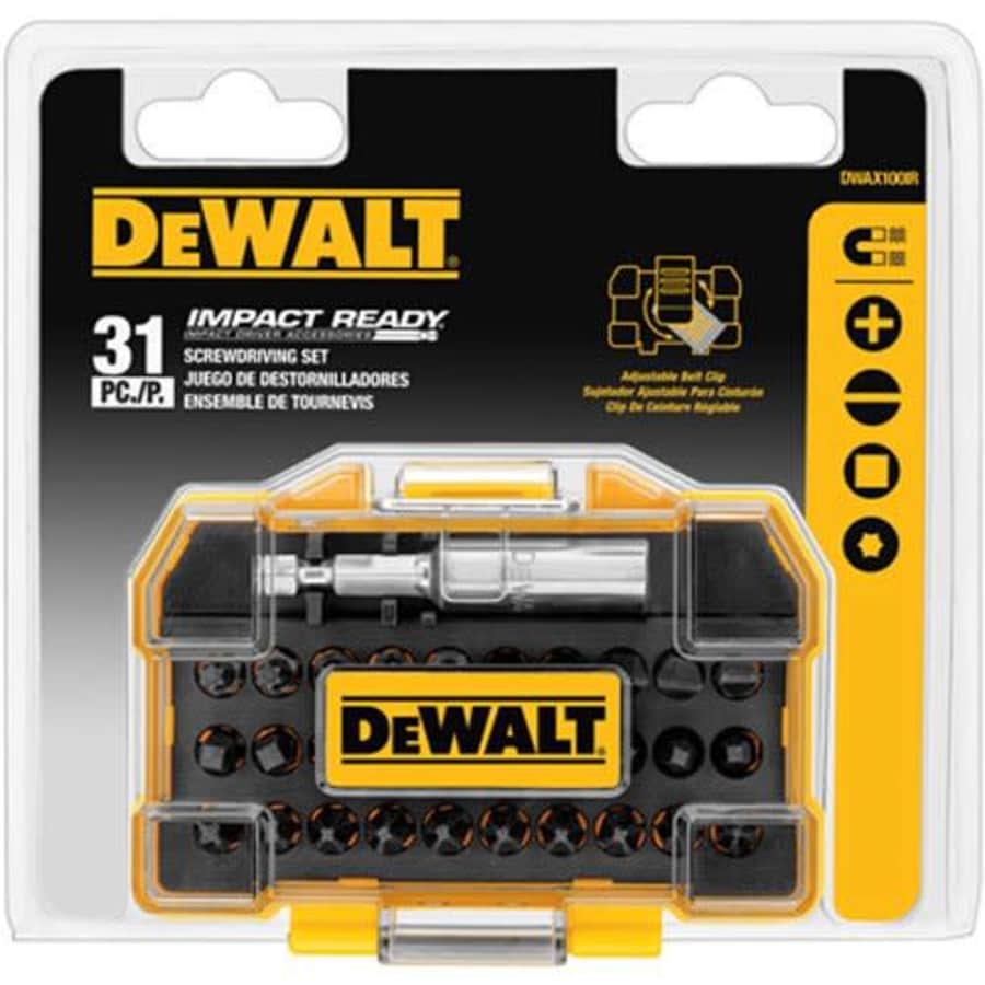 DEWALT DWAX100IR IMPACT READY Screwdriving Tough Case Set, Extra Small, 31-Piece for $25 DEWALT DWAX100IR IMPACT READY Screwdriving Tough Case Set, Extra Small, 31-Piece for $25