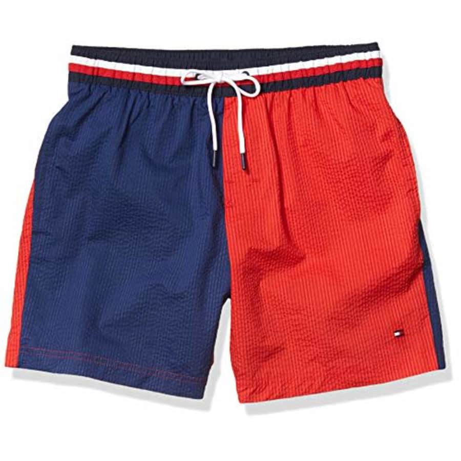 Tommy Hilfiger Men's 6.5" Swim Trunks, Navy Blazer, SM for $42 Tommy Hilfiger Men's 6.5" Swim Trunks, Navy Blazer, SM for $42