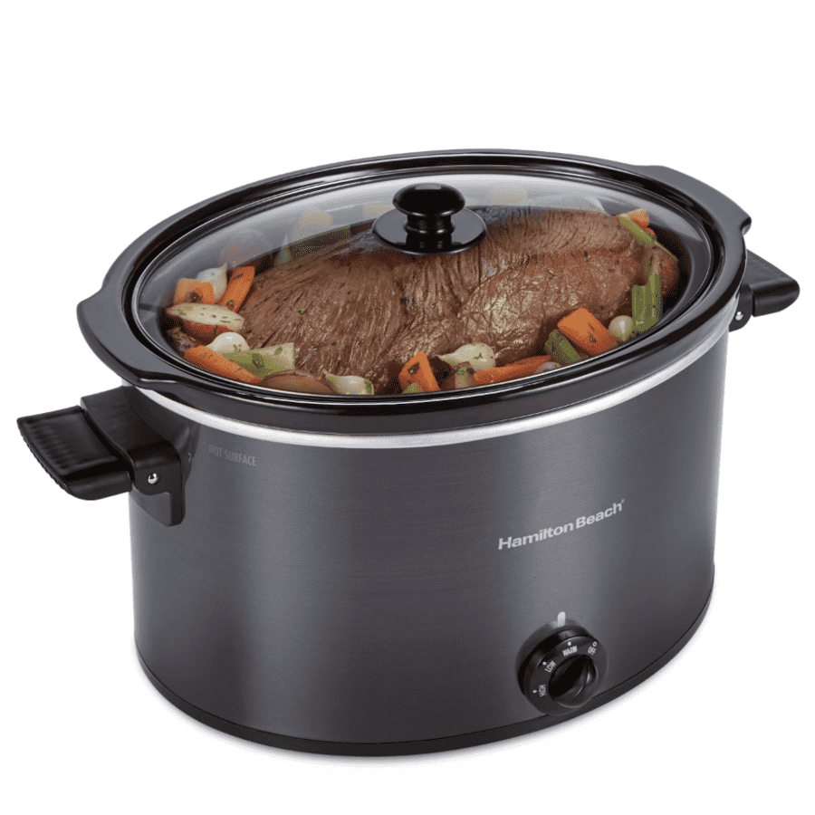 Hamilton Beach 10-Quart Slow Cooker with Folding Handles for $50