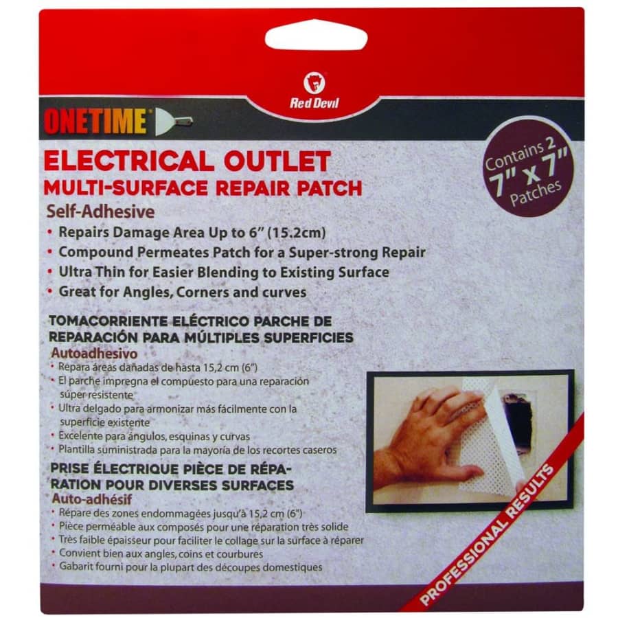 Red Devil Onetime Electrical Outlet Multi-Surface Repair Patch 2-Pack for $4 Red Devil Onetime Electrical Outlet Multi-Surface Repair Patch 2-Pack for $4