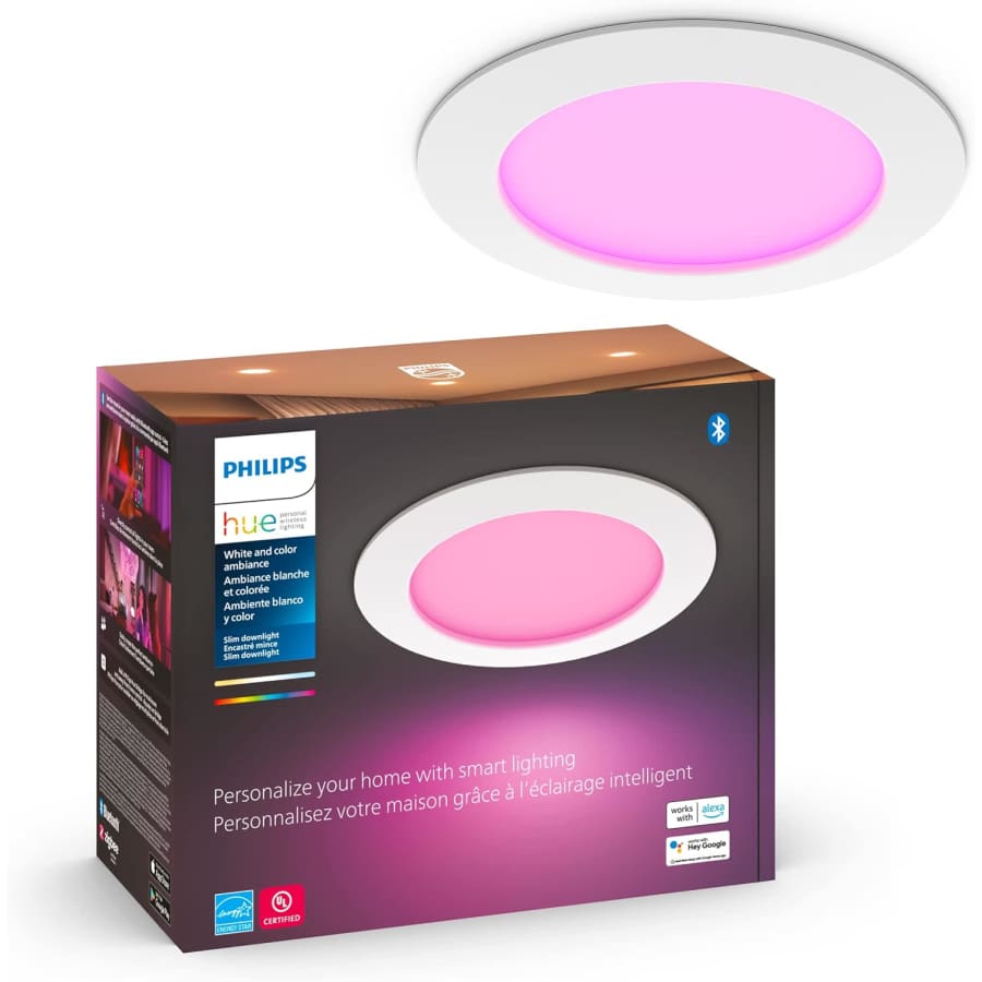 Philips Hue White and Color Ambiance Smart Slim 6" LED Downlight for $45 Philips Hue White and Color Ambiance Smart Slim 6" LED Downlight for $45
