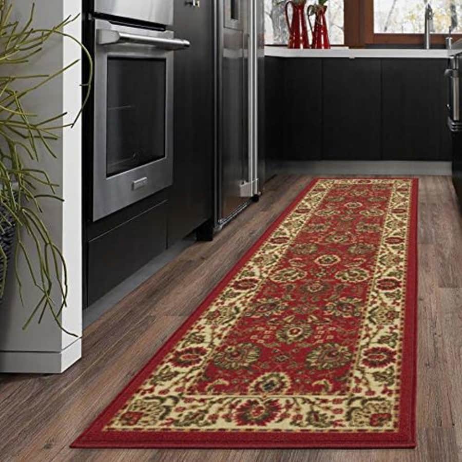 Ottomanson Ottohome Collection Oriental Design Rug, 20 in x 59 in, Red Persian for $34 Ottomanson Ottohome Collection Oriental Design Rug, 20 in x 59 in, Red Persian for $34