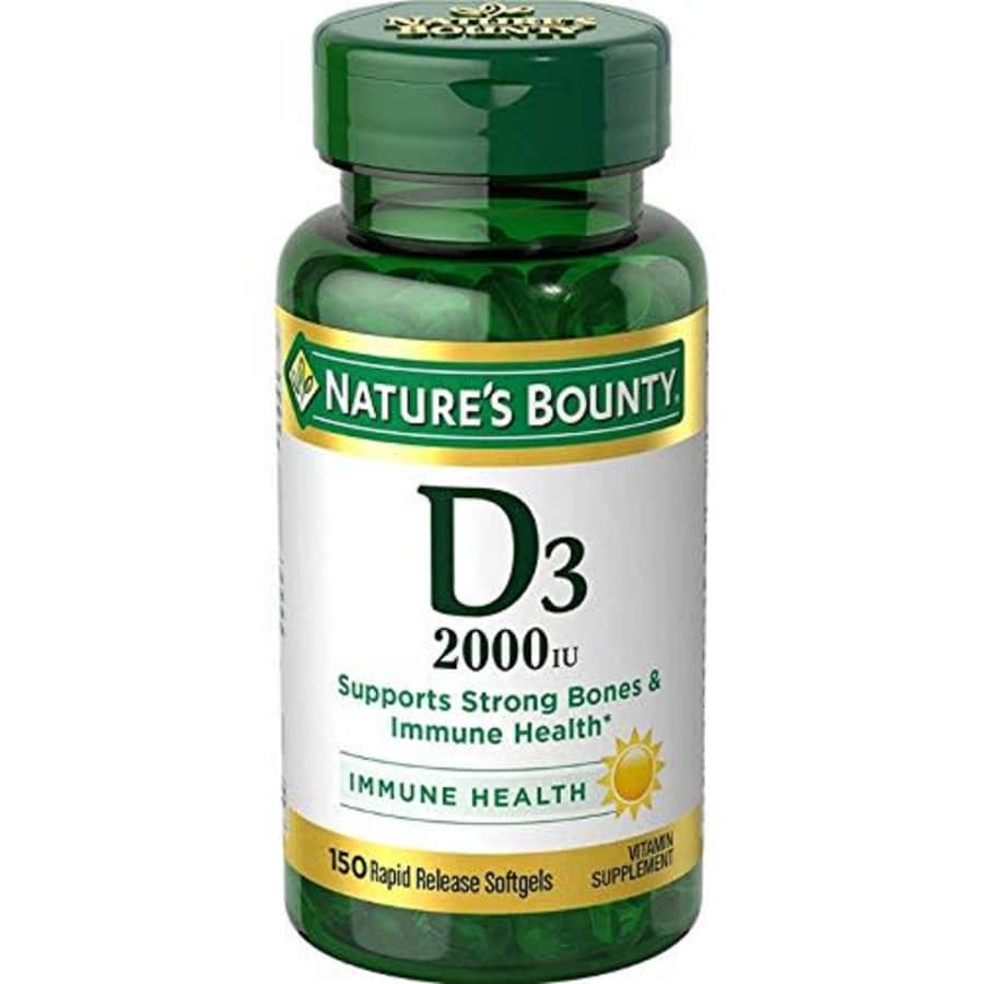 Nature's Bounty Vitamin D3 2000 IU Softgels 150 ea for $7 Nature's Bounty Vitamin D3 2000 IU Softgels 150 ea for $7