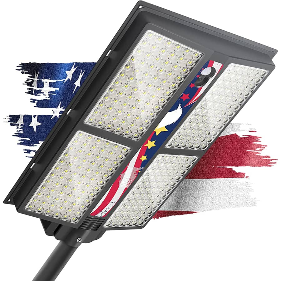 Okpro 1,100W Solar Street Light for $76