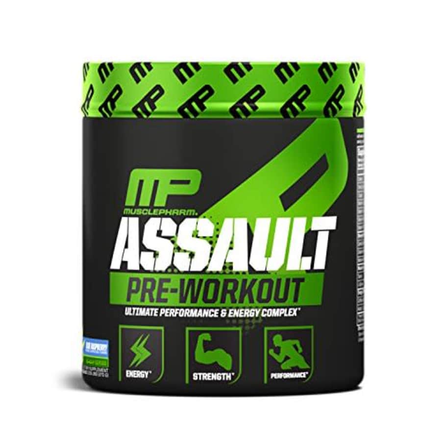 Muscle Pharm MusclePharm Assault Pre-Workout Powder, Pre-Workout Creatine for Energy, Focus, Strength, and for $26 Muscle Pharm MusclePharm Assault Pre-Workout Powder, Pre-Workout Creatine for Energy, Focus, Strength, and for $26