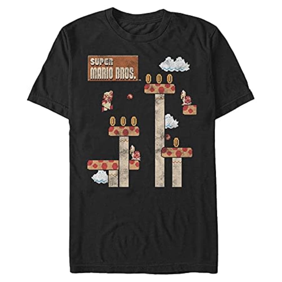 Nintendo Men's Fire Away T-Shirt, Black, 3X-Large for $21