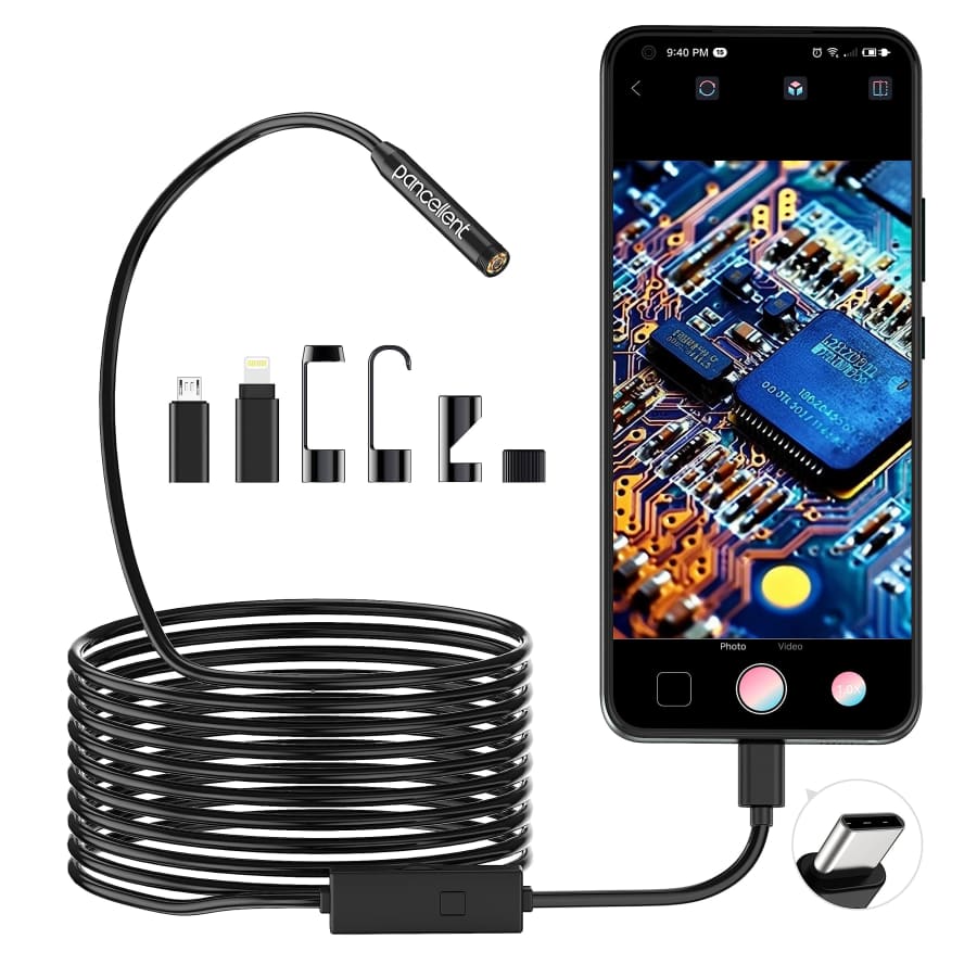 Pancellent 1920p Snake Inspection Borescope: $12.18