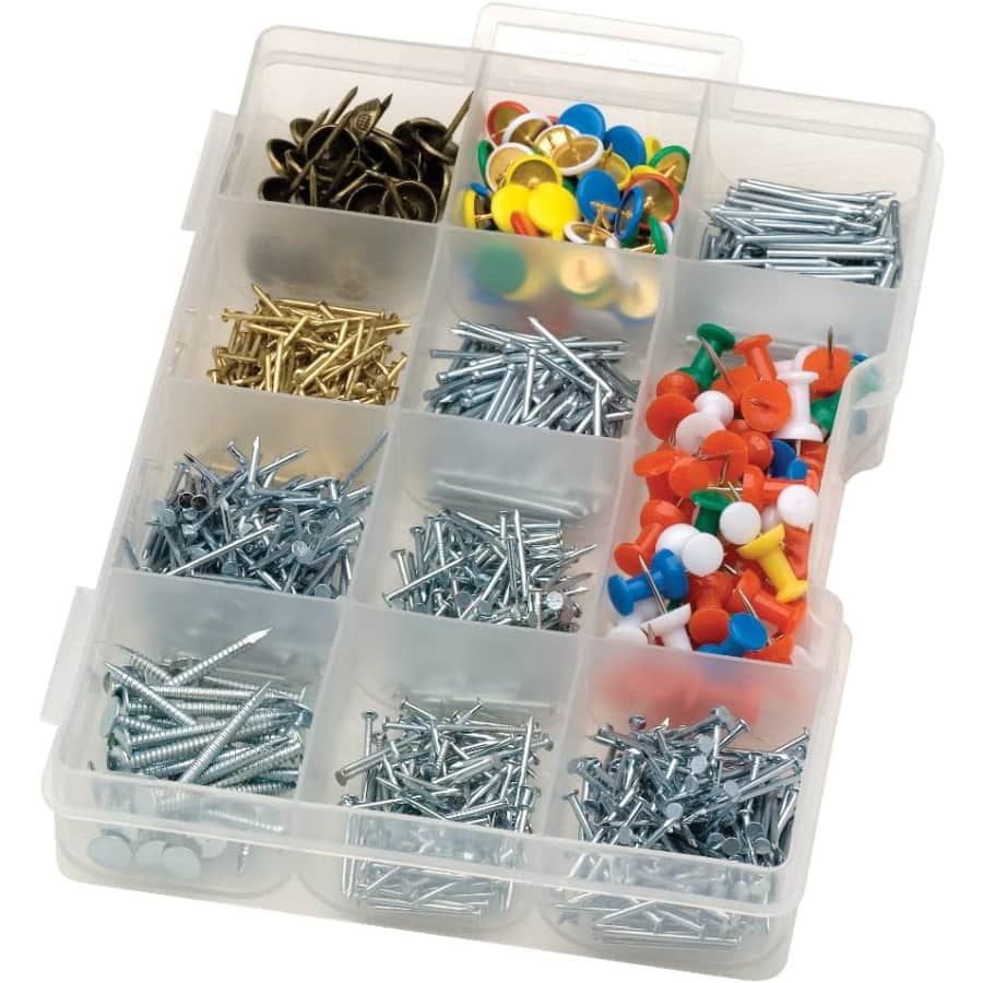 Liberty Arrow 1,000-Pc. Nail/Tack/Brad Assortment for $3 Liberty Arrow 1,000-Pc. Nail/Tack/Brad Assortment for $3