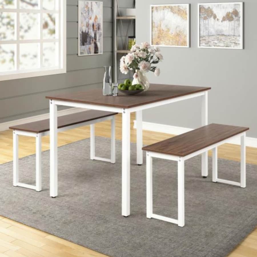 Designs 3-Piece Brown Dining Table Set for $138 Designs 3-Piece Brown Dining Table Set for $138