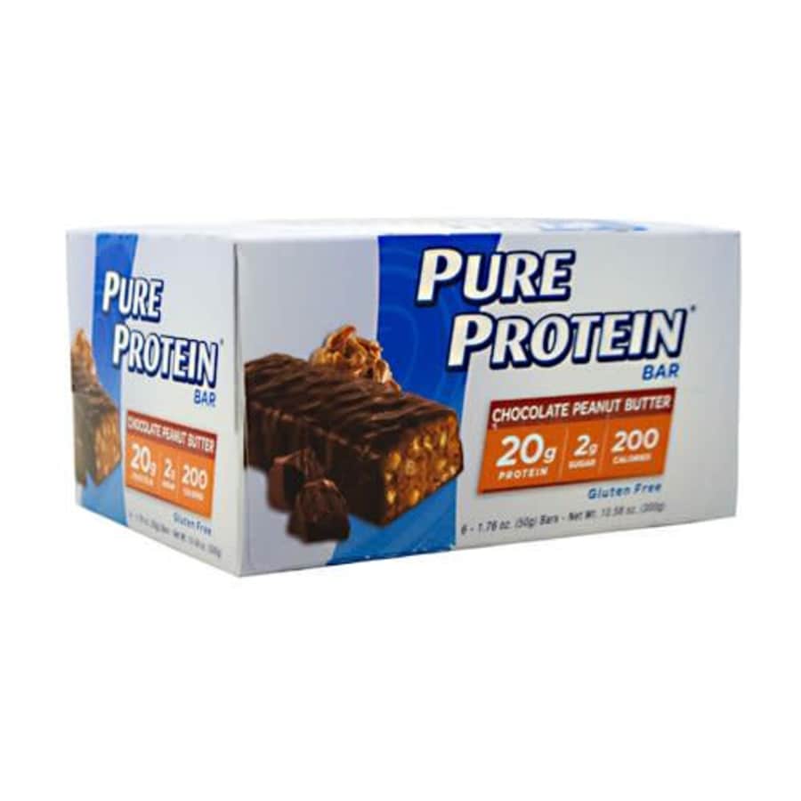 PURE PROTEIN Pure Protein Bar, 6 (50 g) Bars, Chocolate Peanut Butter for $15