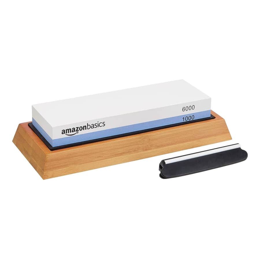 Amazon Basics Dual Sided Knife Sharpening Whetstone for $27
