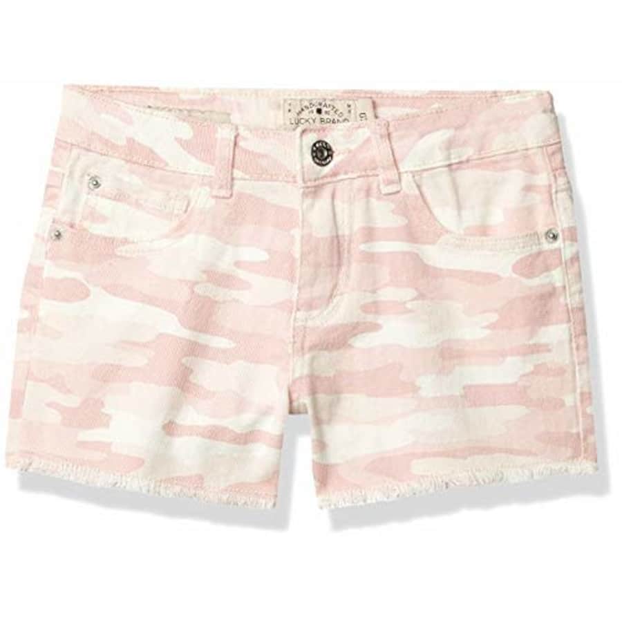 Lucky Brand Girls Shorts, Clarissa Camo Rose, 12 Big Kids for $28