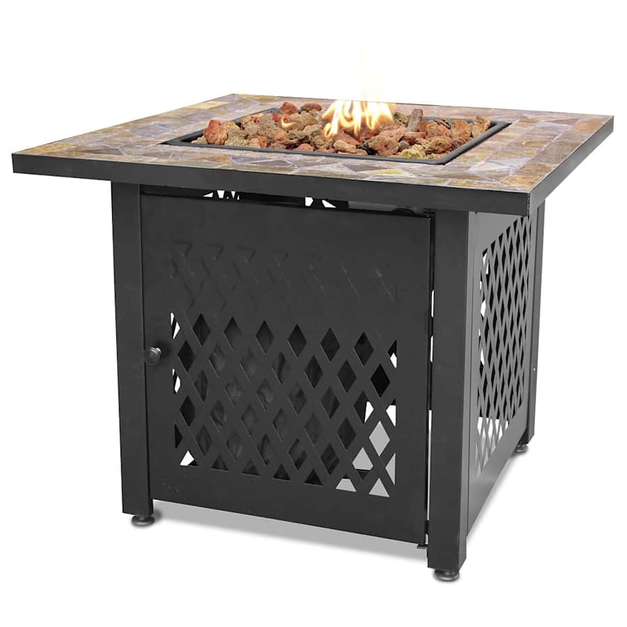Endless Summer Decorative Slate Tile Mantel LP Gas Outdoor Fire Pit for $120 Endless Summer Decorative Slate Tile Mantel LP Gas Outdoor Fire Pit for $120