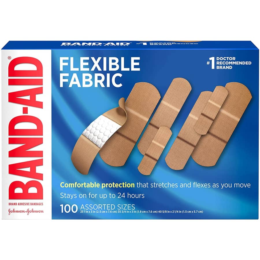 Band-Aid Flexible Fabric Adhesive Bandages 100-Pack for $7 via Sub & Save