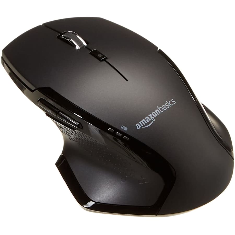 Amazon Basics Full-Size Ergonomic Wireless PC Mouse for $20 Amazon Basics Full-Size Ergonomic Wireless PC Mouse for $20