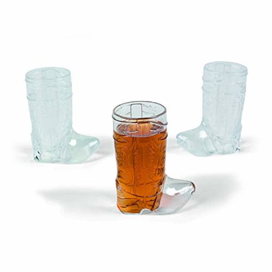 Fun Express Mini Cowboy Boot Shot Glasses (set of 12) Western Party Supplies, Bachelorette & Bachelor Party for $15