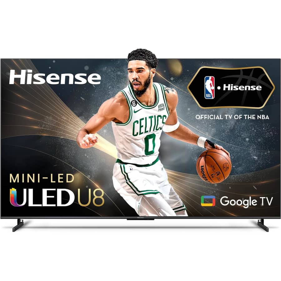 Hisense U8 Series 85U8K 85" 4K HDR 144Hz ULED UHD Smart TV for $1,800 Hisense U8 Series 85U8K 85" 4K HDR 144Hz ULED UHD Smart TV for $1,800