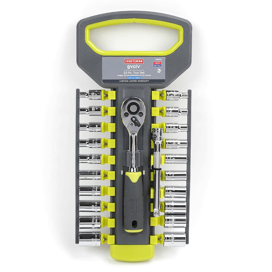 Craftsman Evolv 1/4" Drive 22-Piece Tool Set for $6