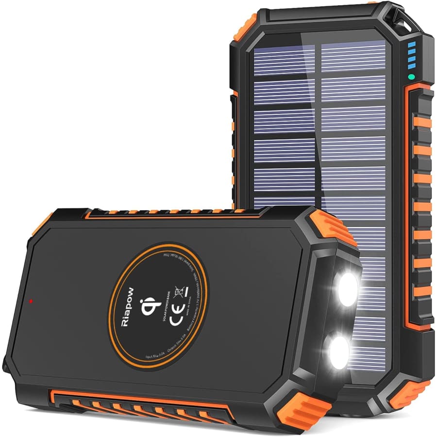 Riapow 26,800mAh Solar Portable Power Bank for $30 Riapow 26,800mAh Solar Portable Power Bank for $30