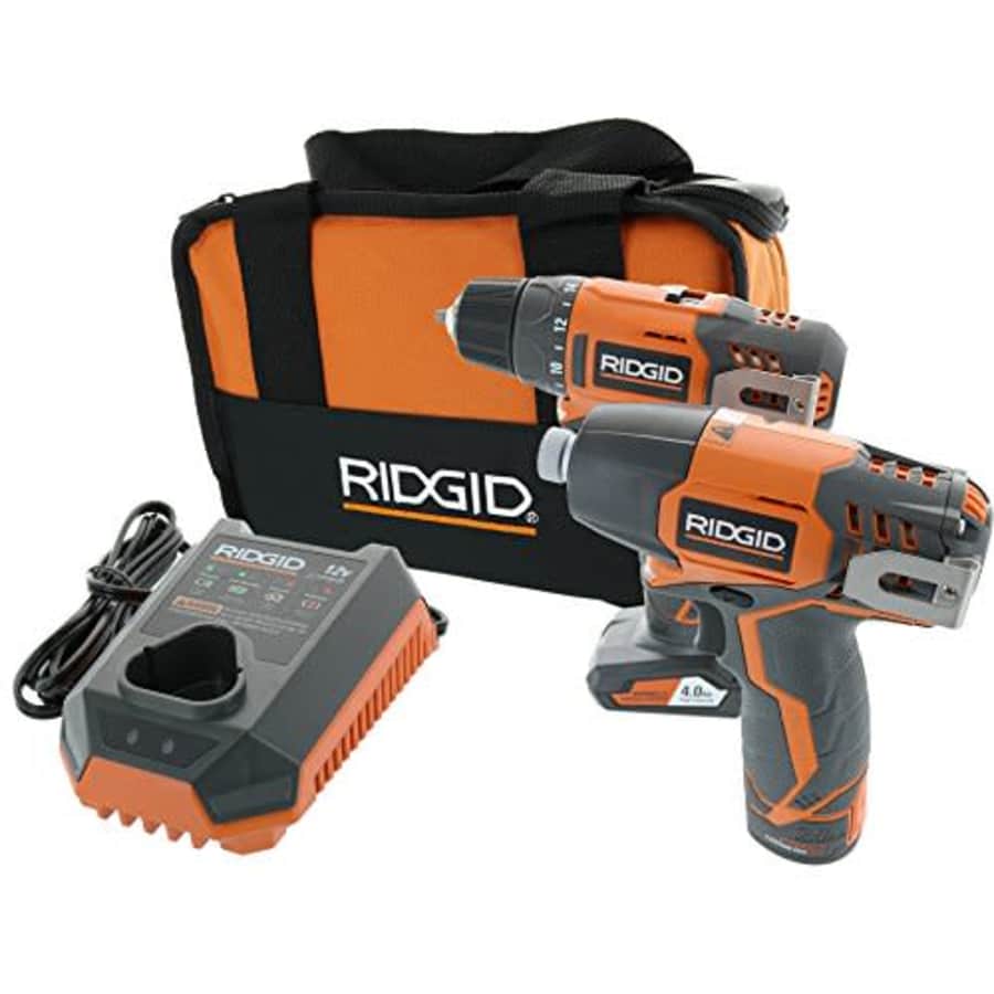 Ridgid R9000K 12V Hyper Lithium-Ion Drill / Driver Combo Kit (Includes: 1 x R82005 Drill, 1 x for $145