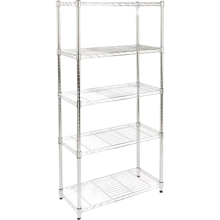 Amazon Basics 5-Shelf Adjustable Steel Shelving Unit: $46 w/ Prime Amazon Basics 5-Shelf Adjustable Steel Shelving Unit: $46 w/ Prime