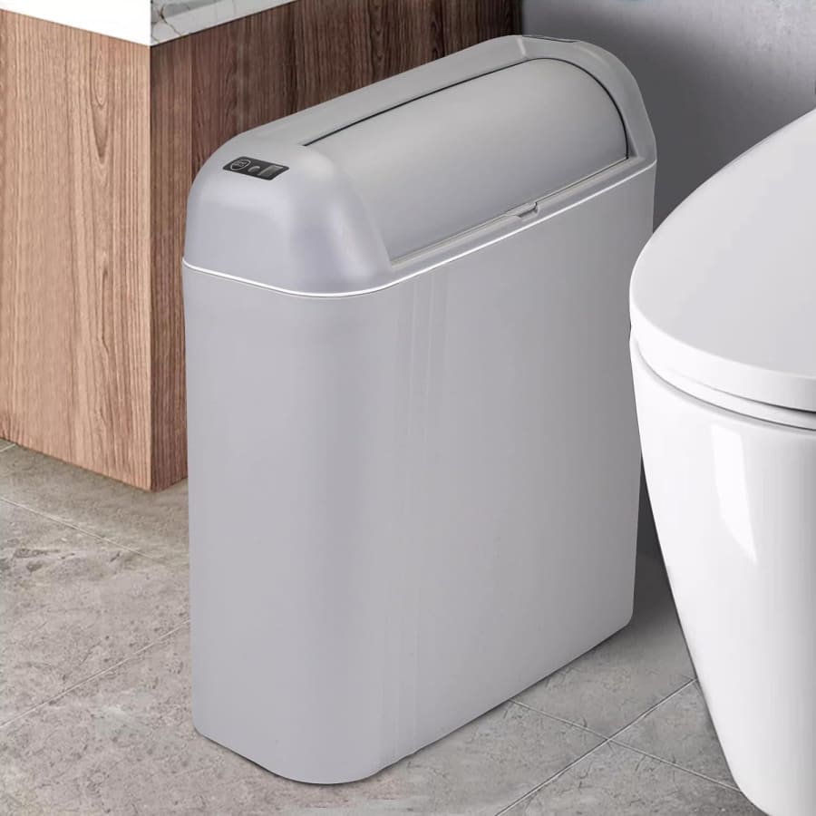 Automatic Motion Sensor Bathroom Trash Can for $15 Automatic Motion Sensor Bathroom Trash Can for $15