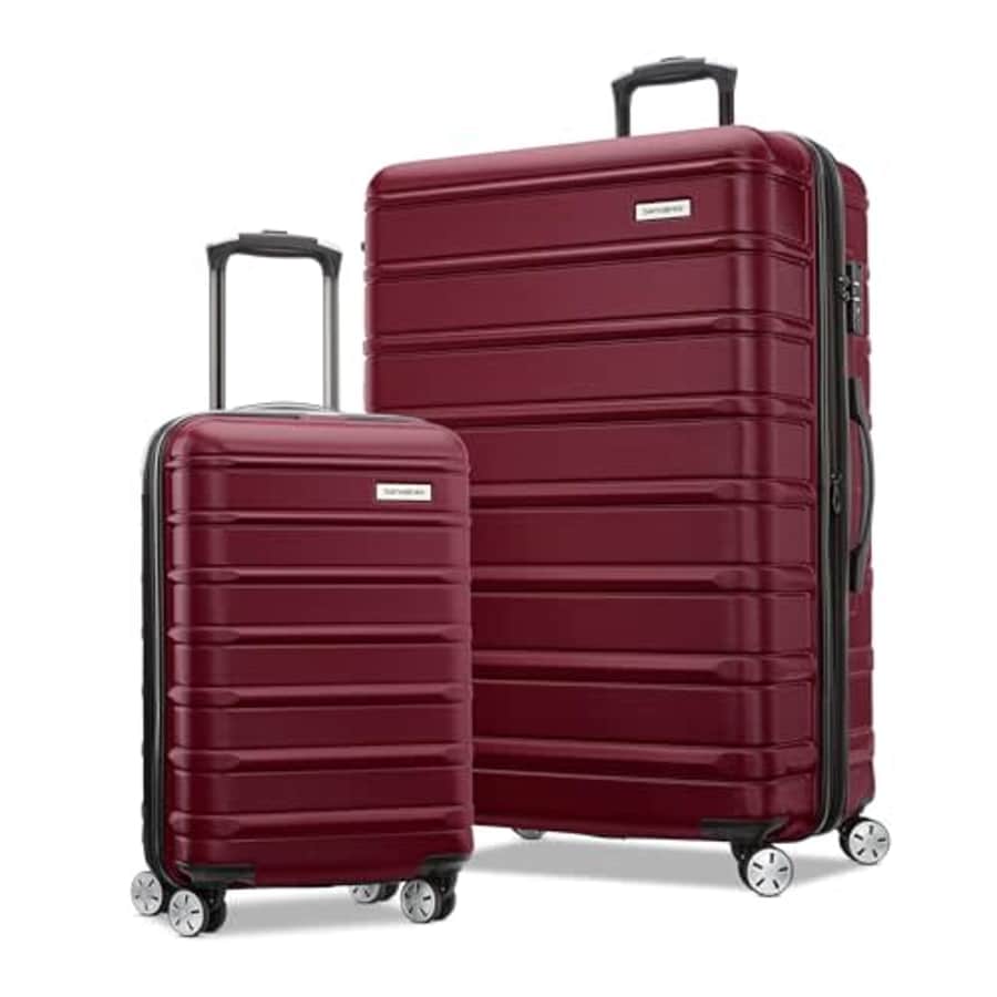 Samsonite Omni 2 Hardside Expandable Luggage with Spinner Wheels, Nature Merlot, 2-Piece Set for $460 Samsonite Omni 2 Hardside Expandable Luggage with Spinner Wheels, Nature Merlot, 2-Piece Set for $460