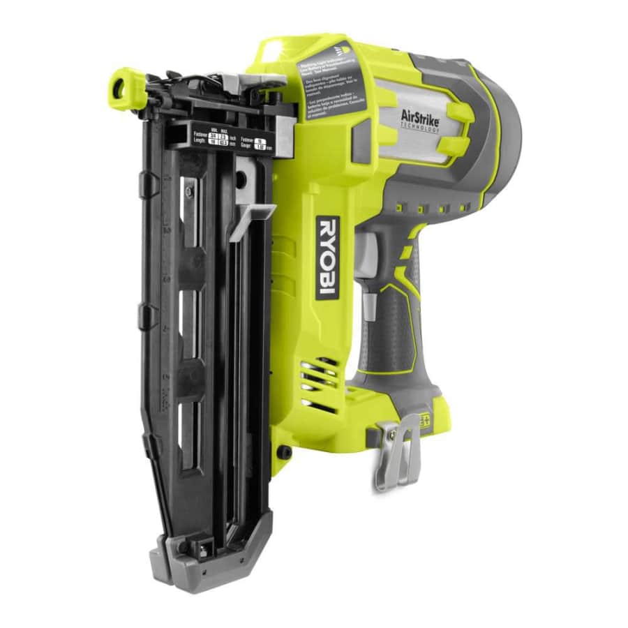 Ryobi 18V ONE+ Lithium-Ion Cordless AirStrike Cordless Straight Finish Nailer for $183