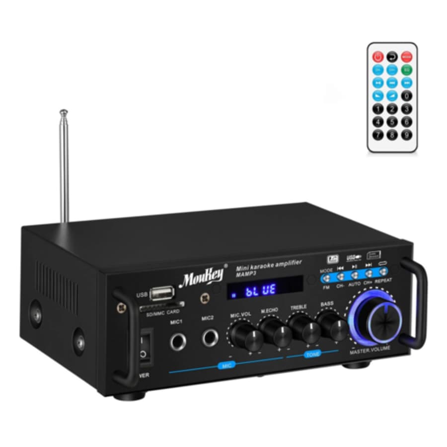 Moukey Bluetooth Home Audio Stereo Amplifier for $21 Moukey Bluetooth Home Audio Stereo Amplifier for $21