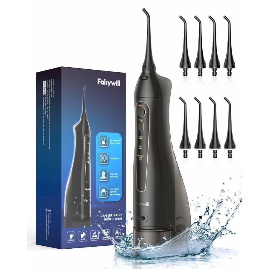 Fairywill Cordless Portable Water Flosser for $25