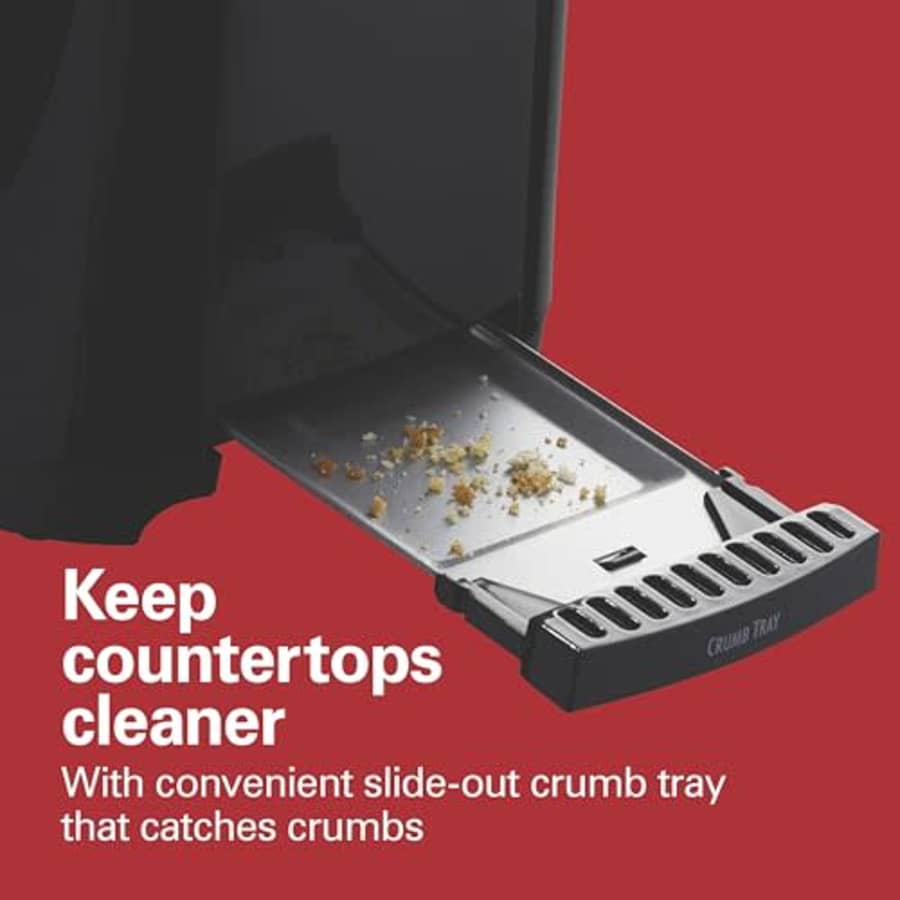 Hamilton Beach 2 Slice Black Coolwall Toaster, with Extra Wide Slots for $34