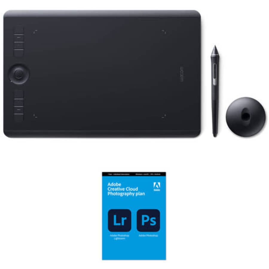 Wacom Intuos Pro Creative Pen Tablet & Adobe Creative Cloud Photography Bundle for $280