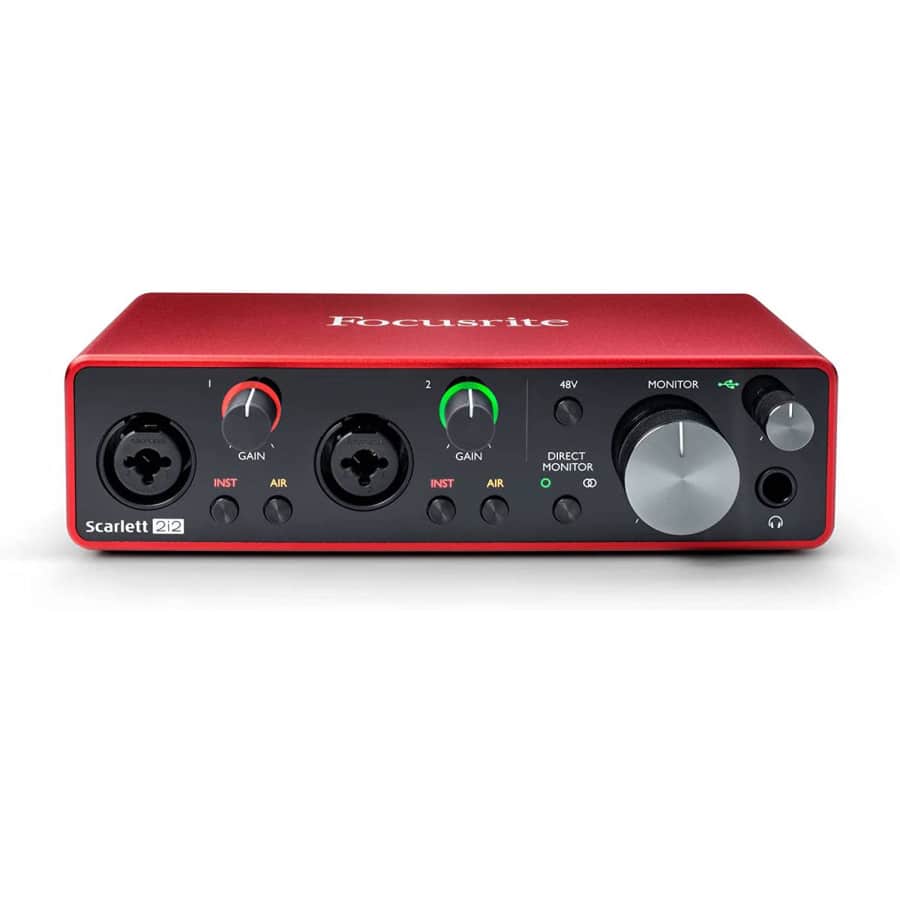 Focusrite Scarlett 2i2 3rd Gen USB Audio Interface for $184
